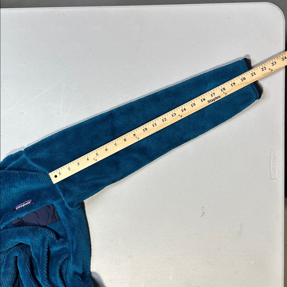 Patagonia Women’s Deep Teal Fleece Snap Pullover Snap T - Small - Picture 12 of 12
